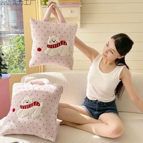 可卡通抱枕子两用二毯合一手提式车载靠垫被CMB办公室午睡子枕头