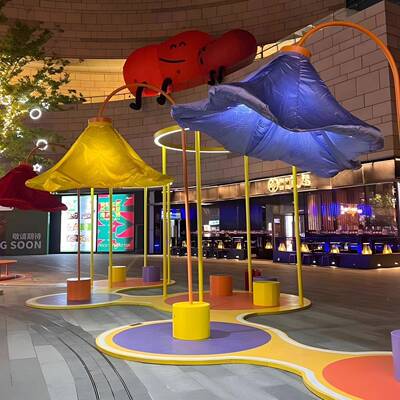 自感应花动开合灯花花朵网红打卡装置人体IMS感应商场美光陈道具