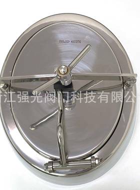 卫生KCU级不孔锈钢叭口内喇开圆人，人孔盖，啤酒椭设备人孔，外