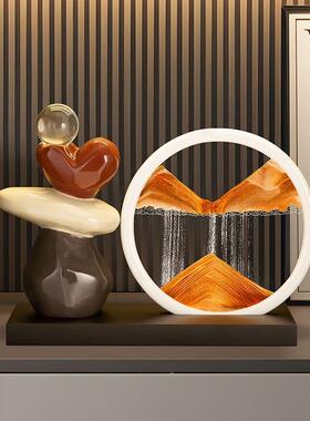 件流画摆客24427厅沙视柜酒电柜书房轻奢感小众装饰品树脂