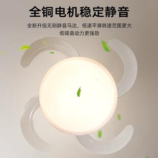 风扇灯简约现灯冠代卧吊扇2025新款家用客厅一餐厅灯智能室体电扇