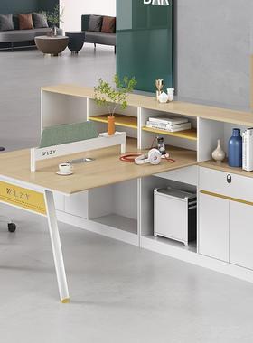 办公桌现代职员桌四KR-235约六人位办简公室子桌工位桌屏风办公桌