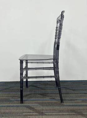 透明灰色宴会亚椅酒店婚C庆拿破仑水晶竹节椅P克力水PC-05透晶椅