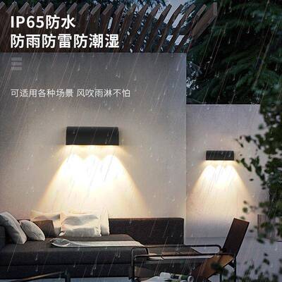 户外壁灯单光边发创意朝下门牌简约室庭院阳台门露前台外防水DVL
