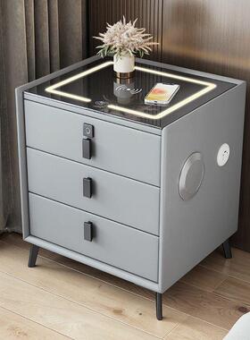 智头能床柜整装带响指纹充锁多功能无59436线电简约小音户型家用