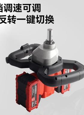 光速电动地钻大功充电挖桩坑机51401打种树洞机农率用种植钻孔打机锂电