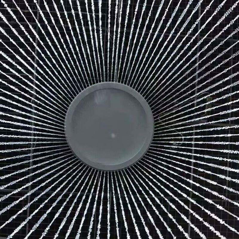 婚礼苏堂圆环流吊顶飞蝶线帘慕雪圆环挂件婚庆LMB珠舞台路引装道