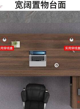 办公桌简约现理24760代经组桌子办公室家具大班台裁总主管桌椅合老板桌