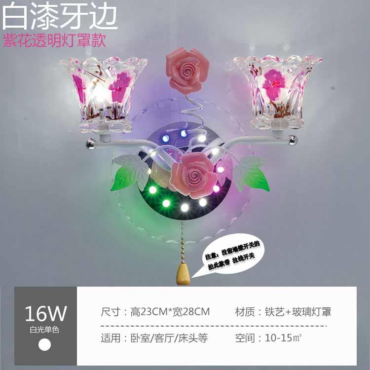 新款双头壁灯床头灯现代简约创意led水晶过道卧室客厅楼梯墙壁灯