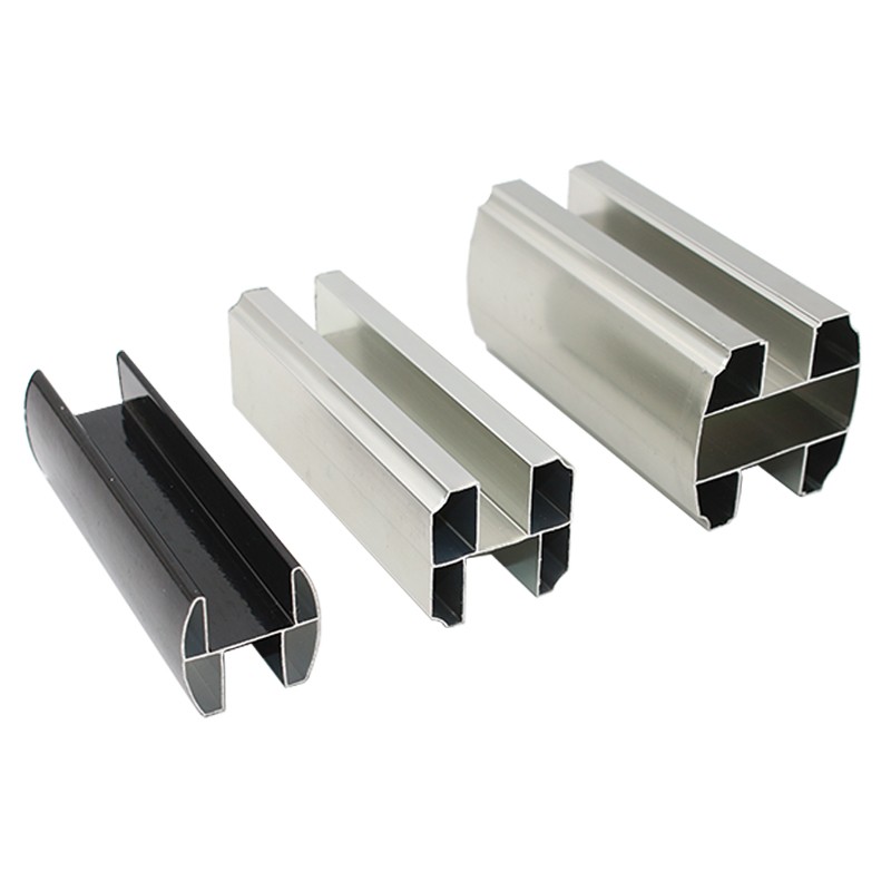 卫生间隔断配件铝材 公共厕所铝合金小椭圆上横梁大H拉杆卡管压条