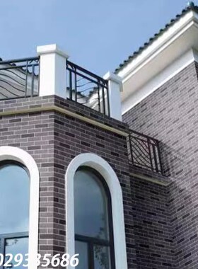 劈开砖红砖拉毛面0x2灰色青砖片别墅乡村农村房外墙瓷砖小红砖