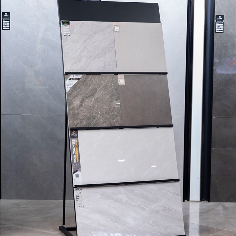 瓷砖展示架00地砖墙砖样品展架石材大理石陶瓷架子落地式斜放