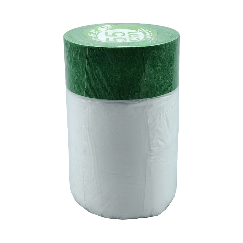 外墙保护膜高粘绿色美纹纸粗糙墙面可贴真石漆门窗喷漆遮蔽膜