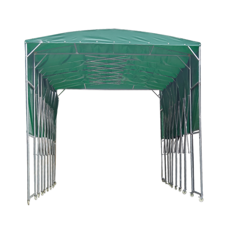 加粗加厚大型伸缩雨棚定制仓库活动推拉排档雨篷烧烤移动遮阳帐篷