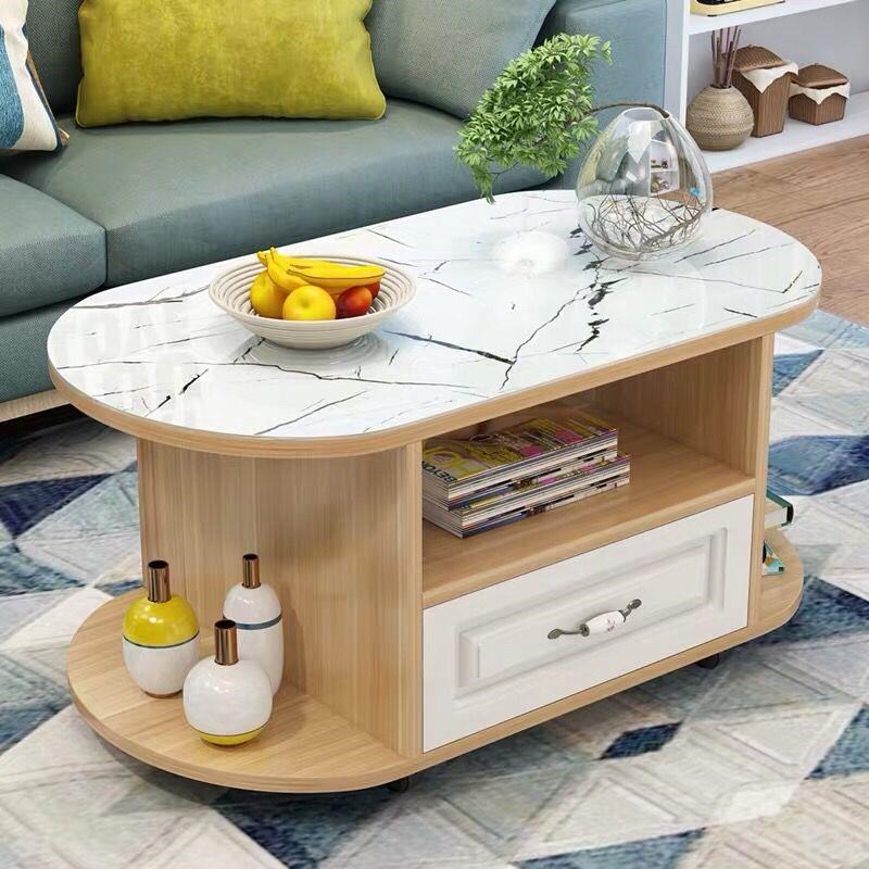 玻璃现代个性椭圆形功夫茶几简约客厅小户型经济型多功能创意