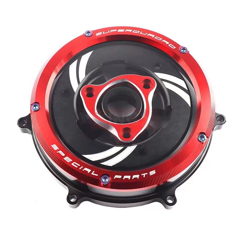 适用杜卡迪 改装透明离合器边盖离合装饰 959/1199/1299 V2 V4/S