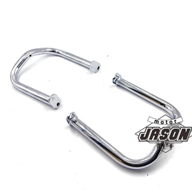 适用于龙嘉V咖0机车复古保险杆 LJ0-V改装国四电喷护杠杠