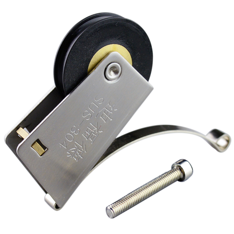 衣柜门滑轮凹轮卫生间移门下轮铜芯30不锈钢隔断推拉门槽轮配件