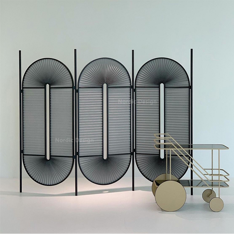 折叠屏风现代简约客厅办公遮挡墙移动玄关隔断