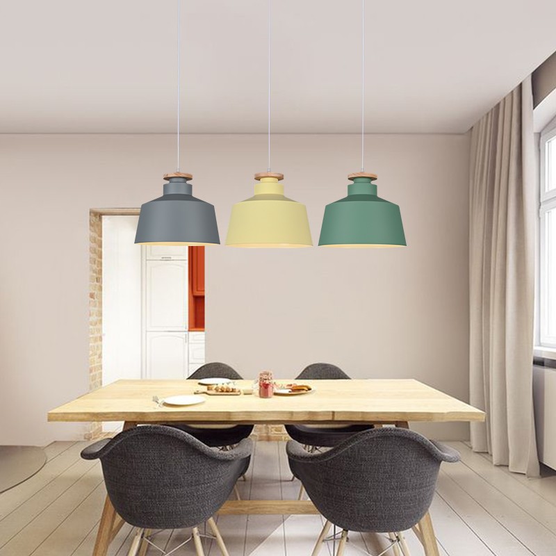 餐厅吊灯店铺商用吧台餐桌奶茶店快餐店单头创意个性现代简约灯罩