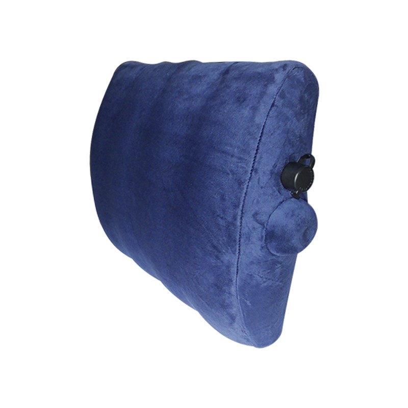 旅行腰枕靠枕飞机护腰靠垫便携按压充气腰靠旅游腰垫护腰靠背垫