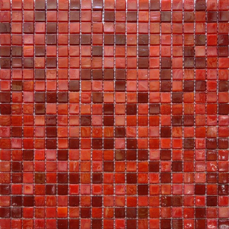 泳池红色绿色玻璃马赛克瓷砖墙砖别墅民宿酒店背景墙港式复古陶瓷