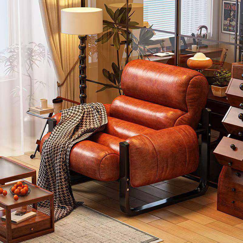 椅客厅中古风皮沙发椅子休闲懒人椅实木复古躺椅泽西岛椅单人沙发,3C数码配件,其它配件,淘宝优惠券,粉丝福利购,淘宝优惠卷