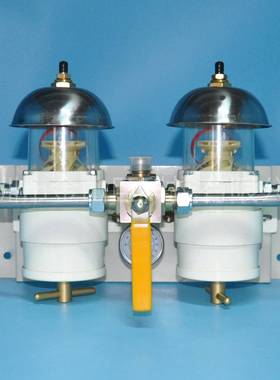 油水分离器新款500FG双联带表 带防护罩75500MAX10 75500MAX30