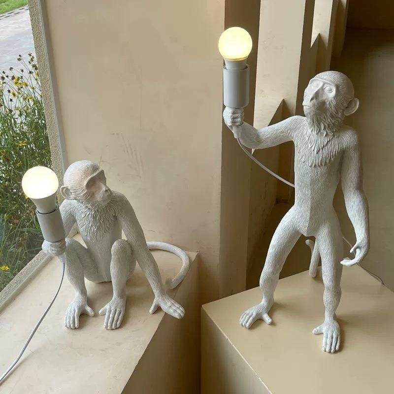 后现代猴子具新款床头灯简约卧室客厅书房创意个性台灯装饰摆件,五金/工具,五金工具箱/五金收纳箱,淘宝优惠券,粉丝福利购,淘宝优惠卷