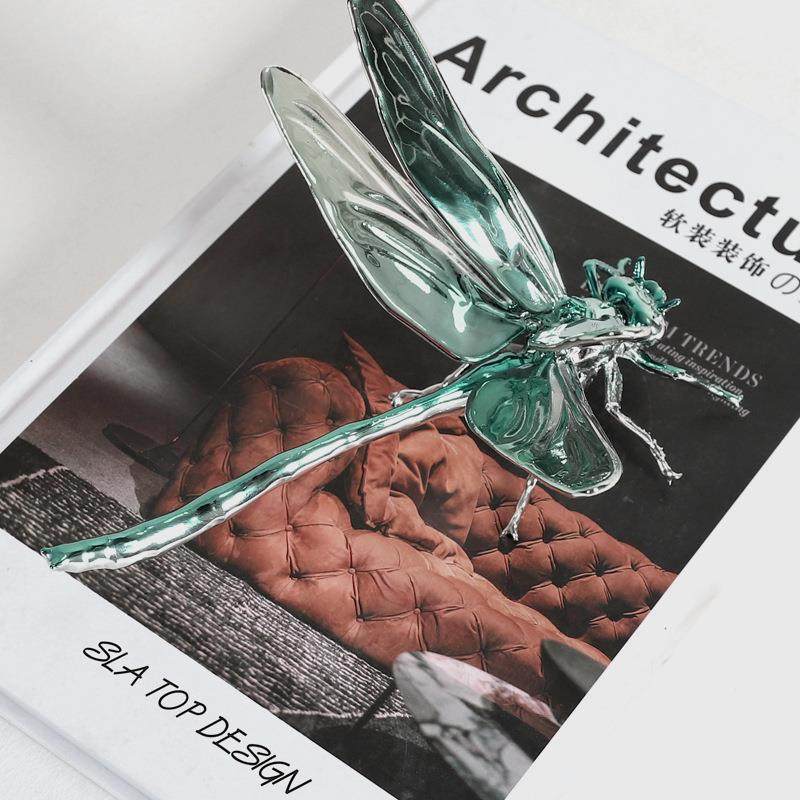 样板房轻奢金属昆虫蜻蜓动物摆件样板房客厅书房桌面书镇装饰品,五金/工具,五金工具箱/五金收纳箱,淘宝优惠券,粉丝福利购,淘宝优惠卷