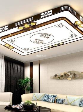 客长厅灯2025年新款E方形家用大吸灯顶灯L153D简约现代中式卧室灯