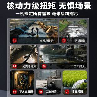 污水泵220v家用切割式水泵小型化粪池抽粪泥浆下水道排污泵380v