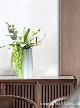 PBQ轻奢现白色花瓶仿真艺摆花设客代厅高端摆花餐桌假花摆绿件植