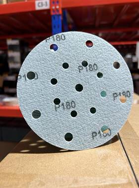 FZ88MVJ陶5瓷磨料薄膜损绿砂6寸9孔10mm耐磨抗破圆形绒植打磨片