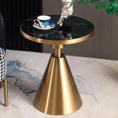 边新款几轻奢岩板简约现代客沙发角VLD厅几边柜床头柜酒店式小茶