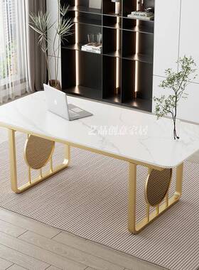 桌餐腿支架玻YX656璃铁艺不锈钢茶桌脚几办公桌架大板板桌岩茶底