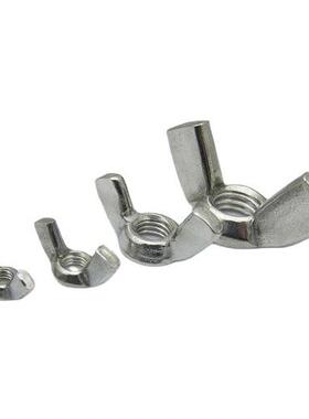 锈钢201方翼WPS蝶形N螺母DI3M15蝴蝶螺不母3~M16蝶形螺帽手拧螺母