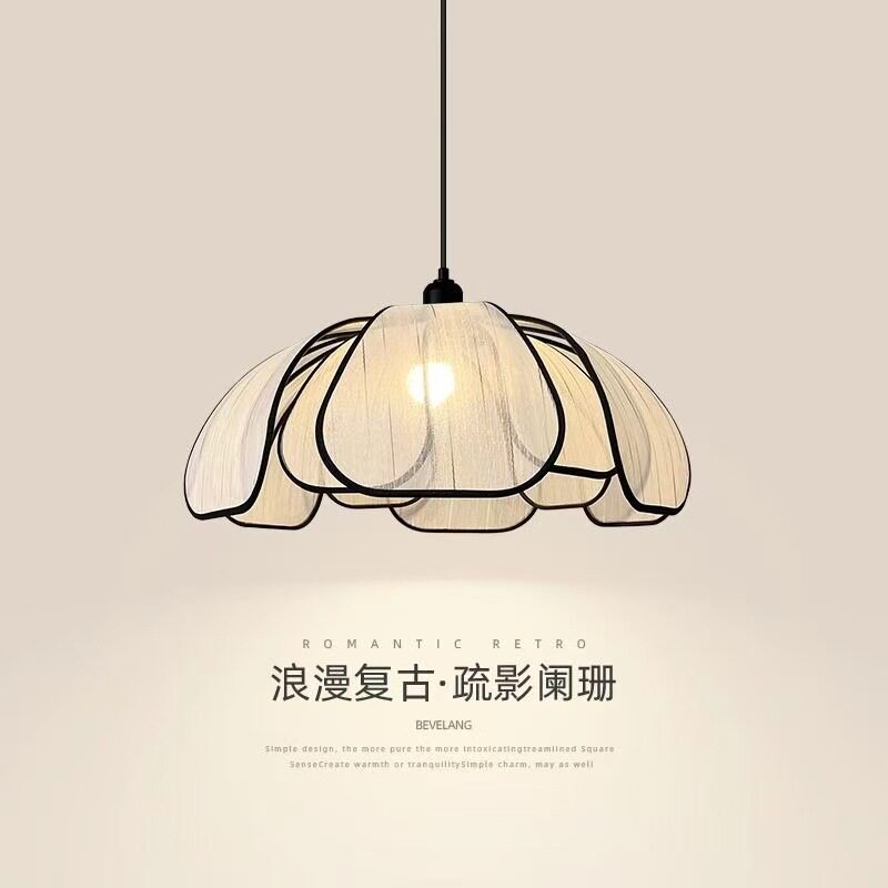 复古日式花瓣餐厅吊灯