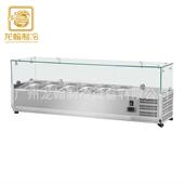 广VRX1400州厂家直销台桌上型萨柜不锈钢沙拉台型小沙拉台披式 冷