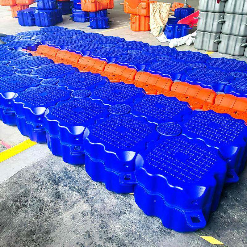 小水上桥浮H-F0542筒平摩托皮划艇台龙舟停泊位塑料滚轮凹槽浮漂