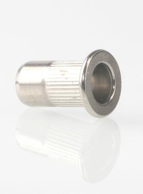 M3-M12平0头竖纹花拉铆螺母19634不锈钢滚铆螺接通孔母工厂现货