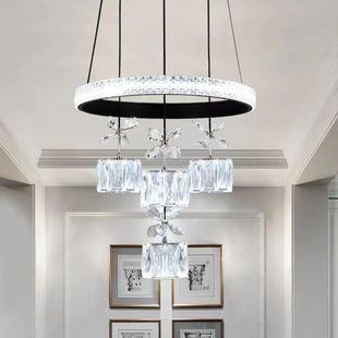 新餐款厅吊灯轻奢简约四性头水晶灯创意个吧台吊灯具餐卧室304主