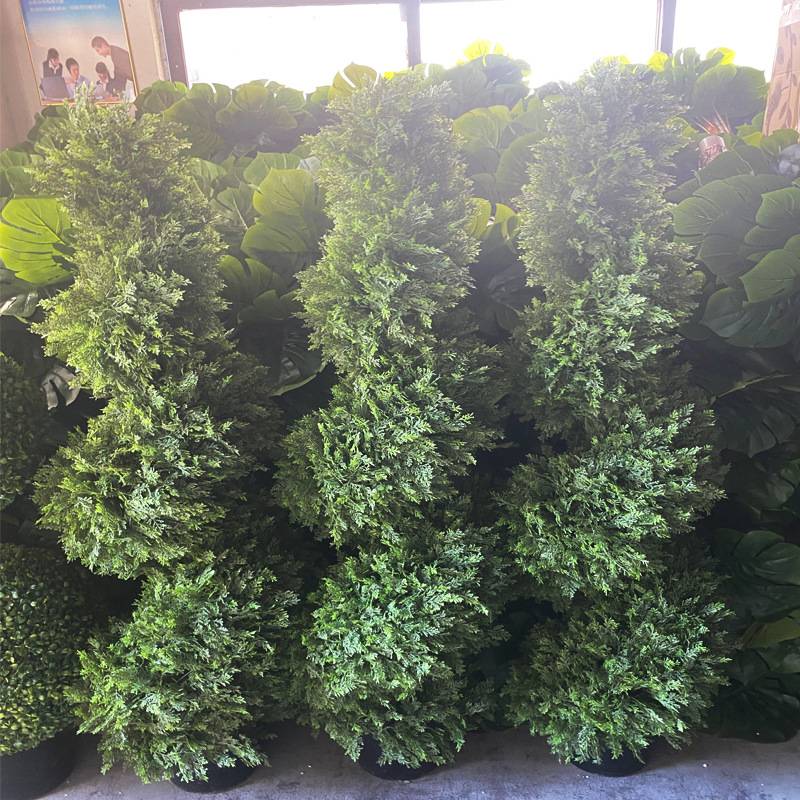 仿真盆景柏树 绿植厂家 香扁/垂丝/黄/扫帚/密密柏 柏木/柏香树，