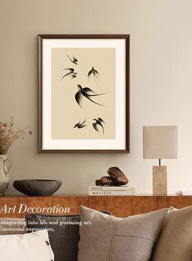法式中小古风厅装饰画飞客燕复古众术好寓意艺卧室挂画ZXH-WY64餐