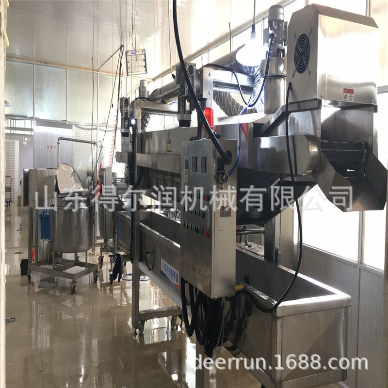 热销老婆饼油炸机面包片油炸流水线自动控温产量大节省人工