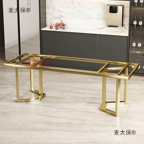 铁岩板桌腿支架496不锈钢桌脚大用办公餐桌桌架板艺茶桌底座通麦