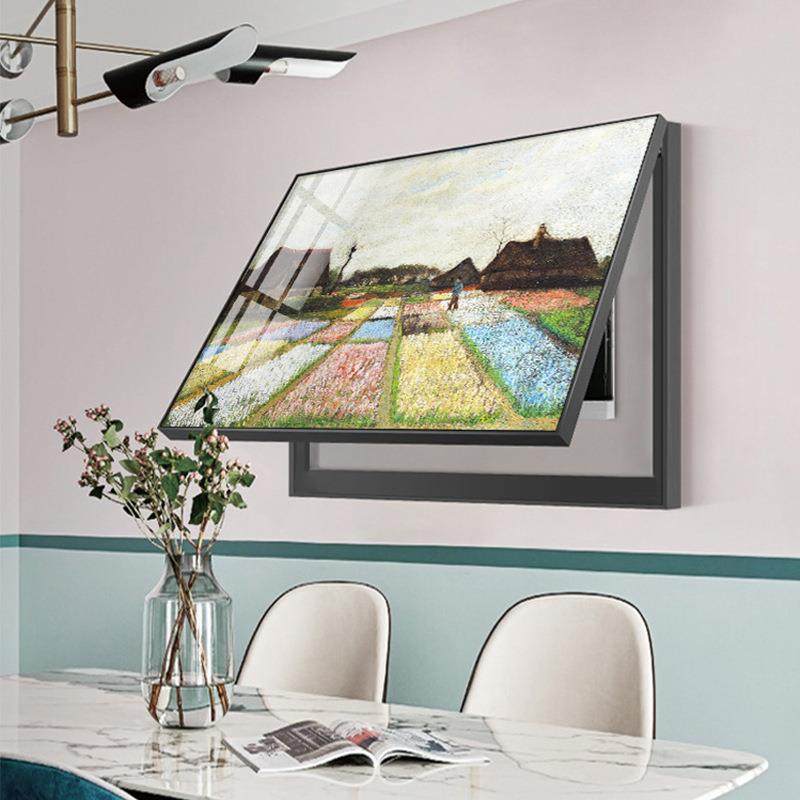 梵高画配油电表箱装饰画简箱约免打孔电闸梵高横幅网线盒子关遮挡,家居饰品,现代装饰画,淘宝优惠券,粉丝福利购,淘宝优惠卷