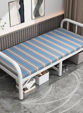 单出租房1床一体叠一LEL米二床人床木床米5宽简便折叠床两折折床