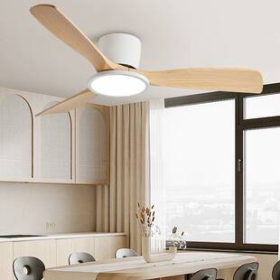 2026年新款风扇灯简约吸顶吊扇灯卧室餐厅客厅家用带电风扇灯一体