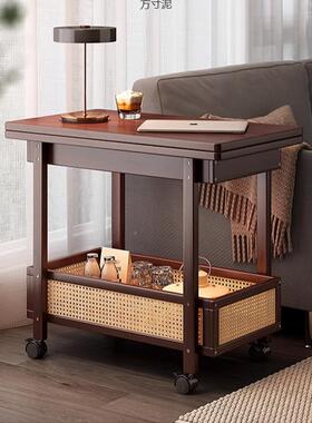 发边几可沙移折动茶几非VMK实木边柜客厅中古小桌推车卧室床边叠